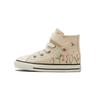 Chuck Taylor All Star Easy-On High TD Embroidered Floral Print - Natural Ivory Baby Sneakers White Black A01617C
