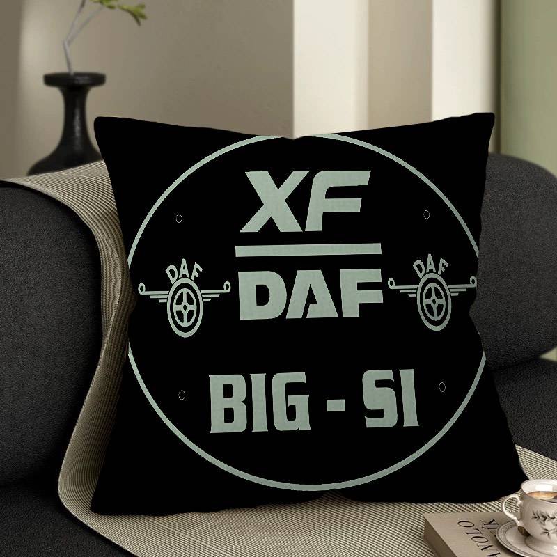 D-Daf Truck Logo Maple Design Cushion Cover Happy Autumn Harvest Decor Holiday Decorati Pillow Cover