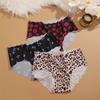 Ice Silk Panties for Women Sexy Leopard Underwear Beauty Butterfly Seamless Lingerie Sexy Briefs