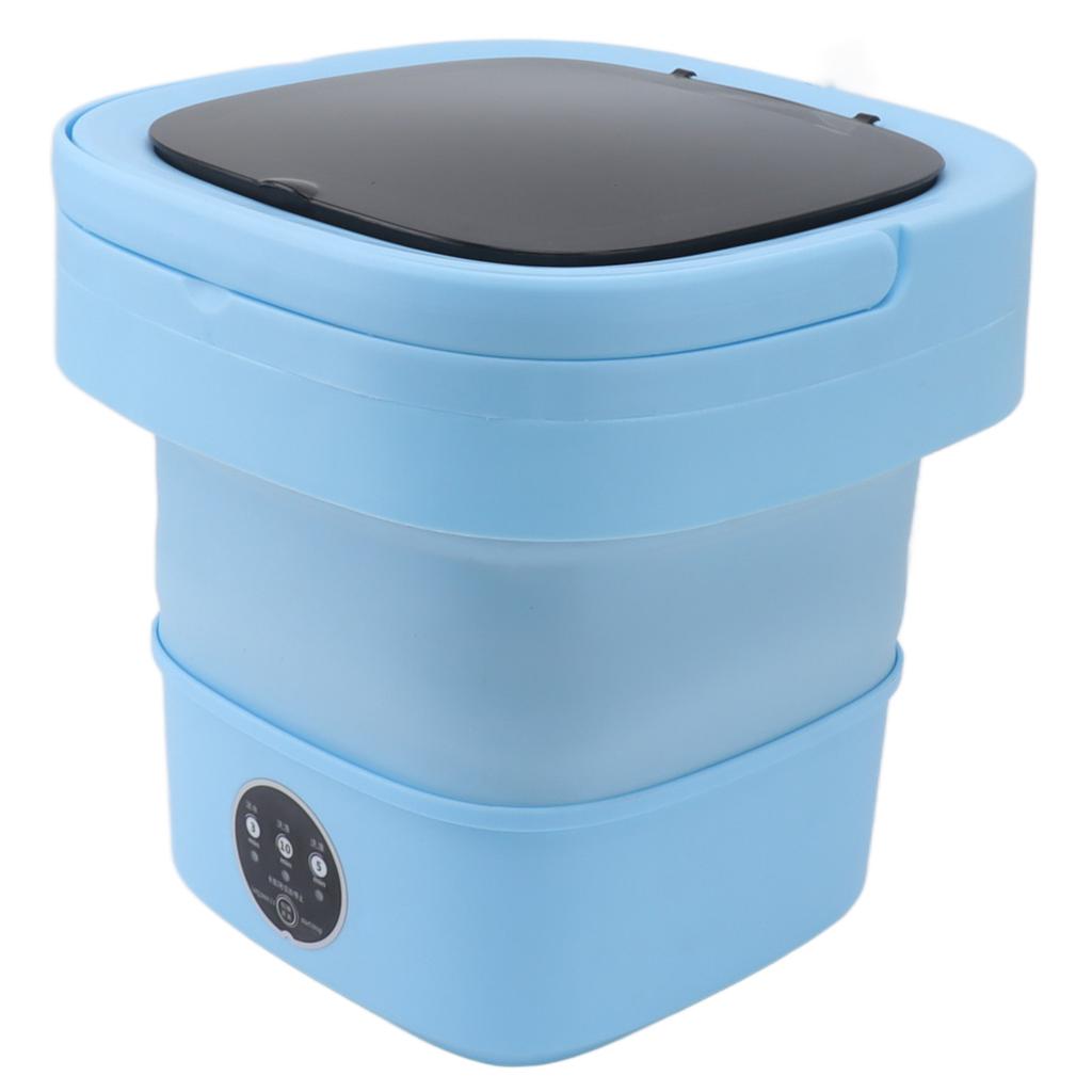 Small Folding Washing Machine TPE and PP 100?240V Built In Dehydrator 6L Mini Portable Bucket