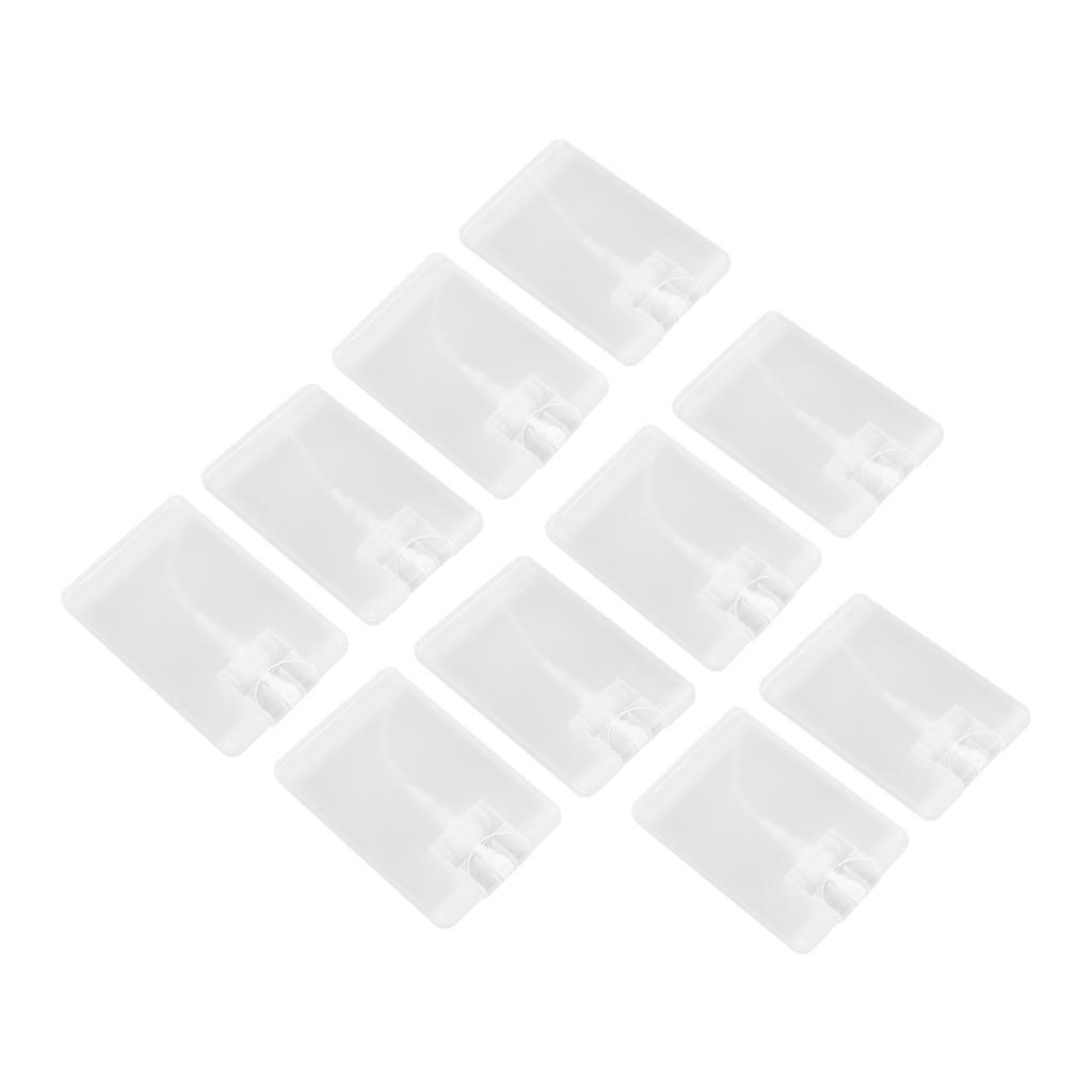 10pcs 20ml Cardcase Perfume Spray Bottles Credit Card Fine Mist Spray Bottle Empty Flat Atomizer Pump