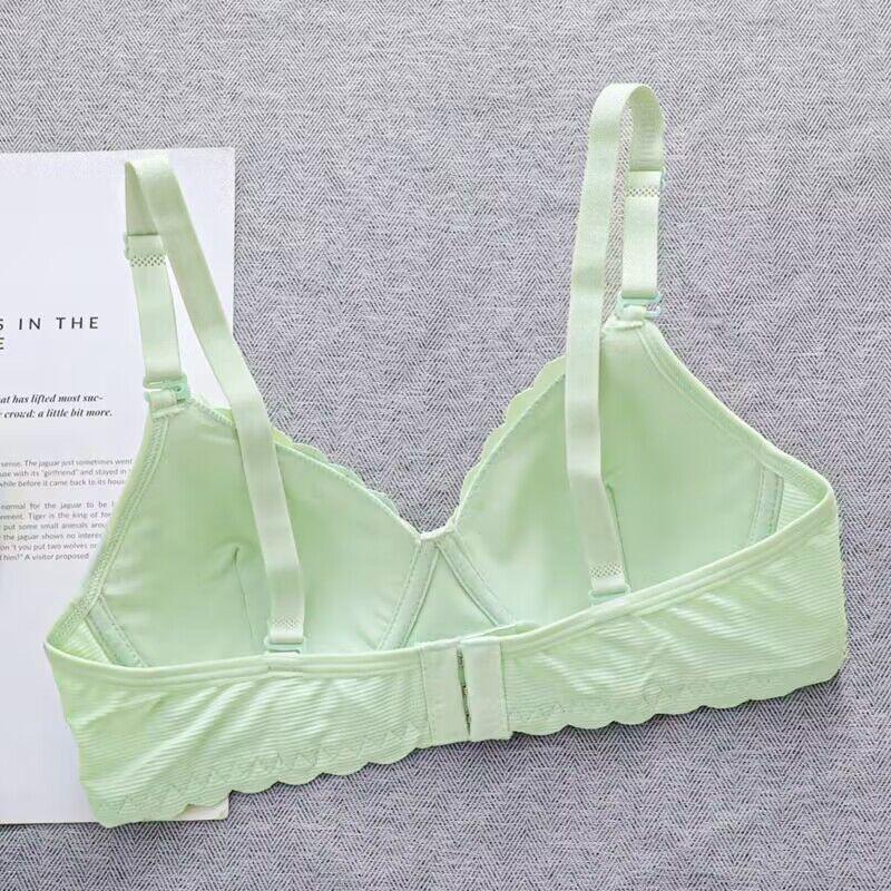 Girls Bras Development Period Underwear Cotton No Steel Ring Bra Gathered Small Chest Thin Girls Bras