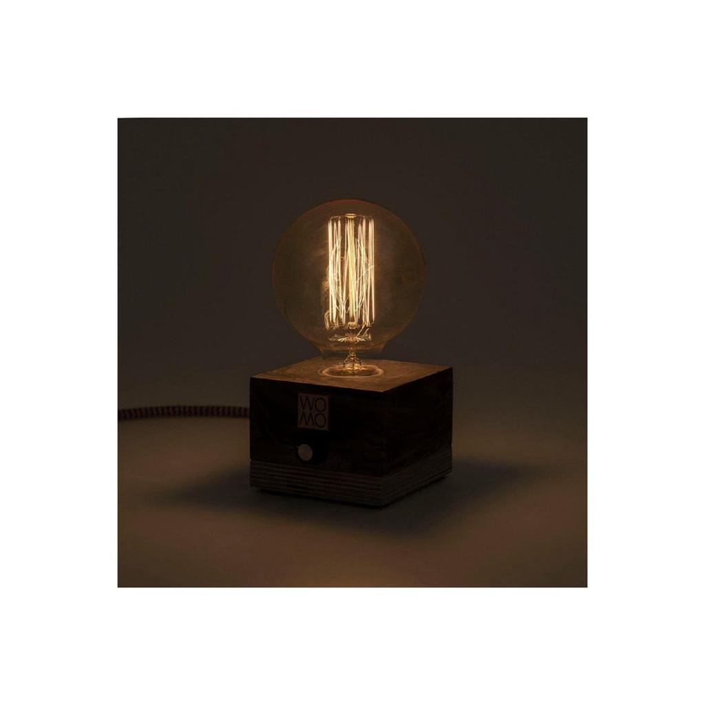 Rustic Bulb With Dimmer Concrete Table Lamp