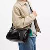 COACH 31 Finn Crossbody zipper closure calfskin crossbody bag large size men's black (including charms)