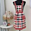 Women Lady Restaurant Home Kitchen For Pocket Cooking Cotton Apron Bib