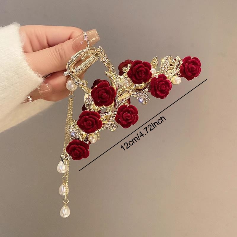 Элегантные заколки-гвоздики с кисточками для женщин и девочек, милые универсальные заколки-акулы, изысканные аксессуары для волос на вечеринку, подарки