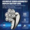 5 In 1 Electric Shaver For Men Bald Head Hair Clipper Nose Trimmer Floating 7D Blade Head Shaving Beard Knife Rechargeable Razor