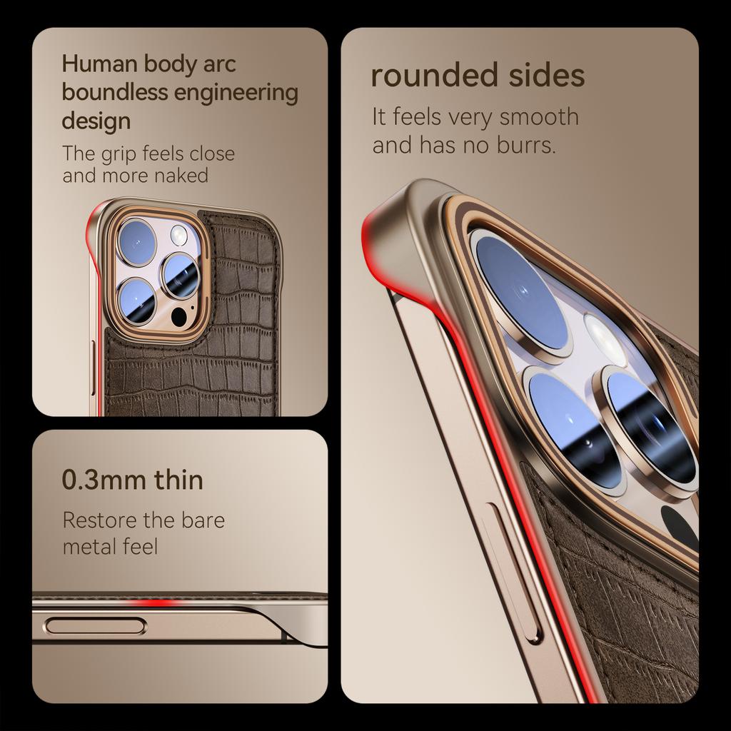 Чехол-рамка с крокодиловым узором для iPhone 16, 15, 14, 13, pro max, ультратонкий деловой чехол-накладка для Apple 16pro MAX, аксессуары