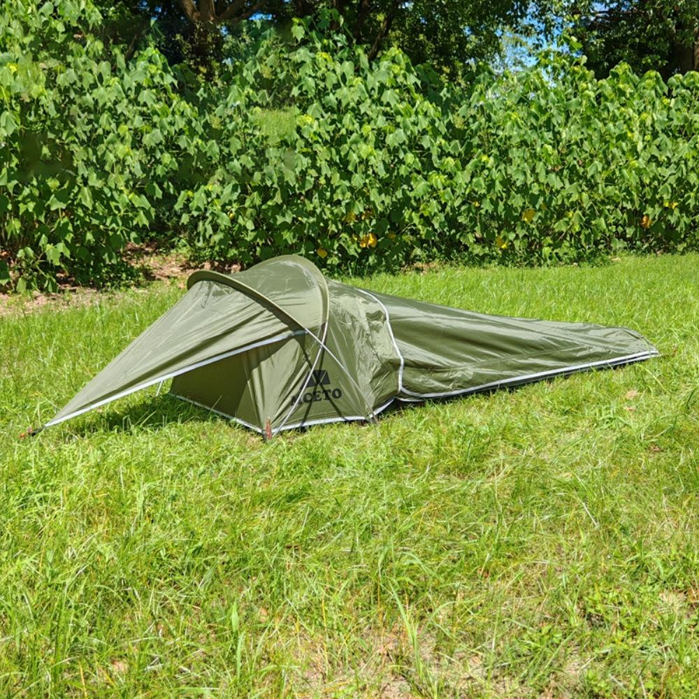Сверхлегкая одноместная палатка Bivy Tent, водонепроницаемая палатка для 1 человека для кемпинга, пешего туризма, пешего туризма