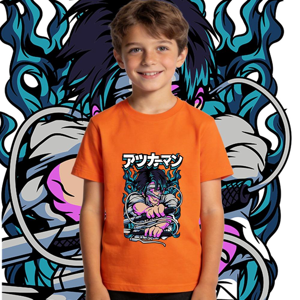 Aot Levi Anime Print Cotton Short Sleeve T Shirt for Boys Girls Kids Soft Breathable Casual Summer Top