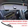 Dashboard Panel Decoration Strips Carbon Fiber Car Stickers For Alfa Romeo 159 Brera Spider 2004-2011 Interior