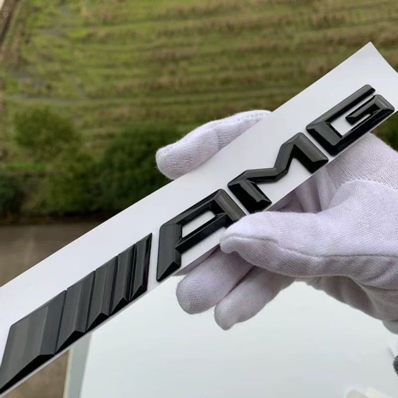 TGM3   3D Металлическая эмблема AMG Наклейка-значок на задний багажник автомобиля Для Mercedes Benz W204 W205 W203 W211 W212 W213 W201 W210 W124 W126 W140