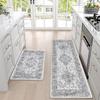 Machine-washable Retro Boho Kitchen Mat Laundry Room Nonslip Floor Mat Long Strip Mat Hallway Rug Doormat Living Room Sofa Rug