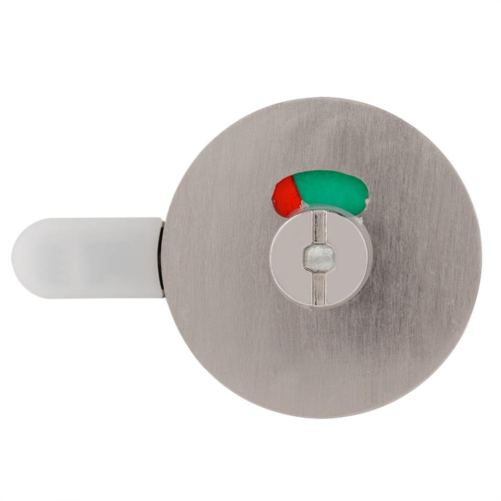 Screw Mount Bolt Latch Stainless Steel Bathroom Door Lock Indicating Privacy Door Lock Commercial