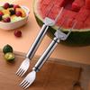 Watermelon Cutter Stainless Slicer Tool Steel 2-In-1 Fruit Cutter with Windmill Design Portable