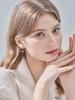 [ELLE Jewelry] Серьги-пусеты с подвеской-цветком 14K GF ELGPEE536
