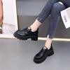 Women's Shoes Soft Leather New Versatile Lace-up Small Leather Shoes Platform Sole Retro Thick Heel Single Shoes
