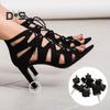 20 Pairs High Heel Replacement Tips 5 Sizes 8-12mm TPU Iron Construction Noise Reduction Quick Shoe Repair U Shaped Shoe Heel Cap Protectors