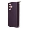 R20 Чехол-кошелек на молнии для iPhone 16 Plus, 9 слотов для карт, чехол из ПУ кожи