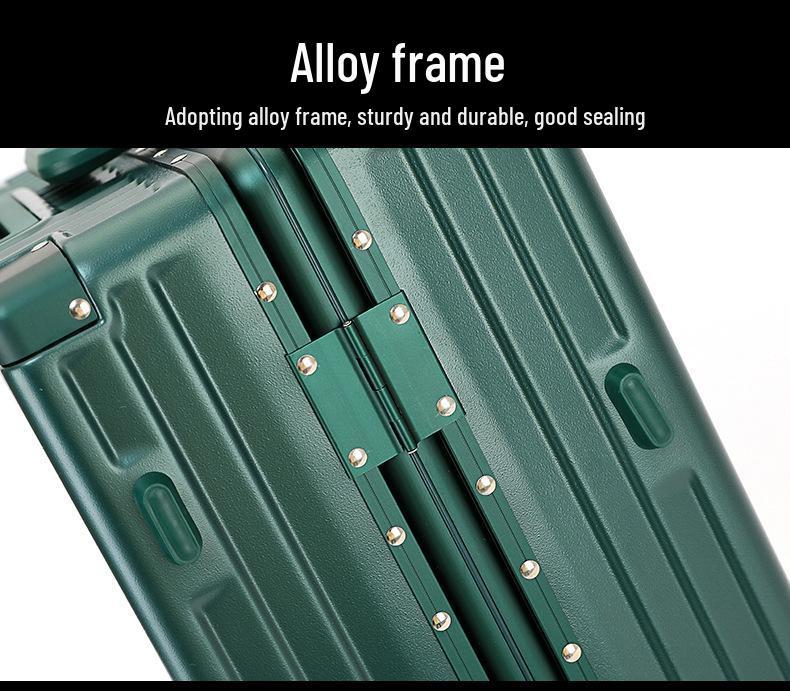 Yulu Xing Trendy 20-Inch Girl's Trolley Case with Universal Wheels & 24-Inch Combo Lock