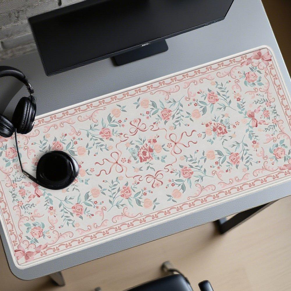 Extra Large D Flat Gaming Mat for Desktop Perfect Office Desk Accessory for All Genders