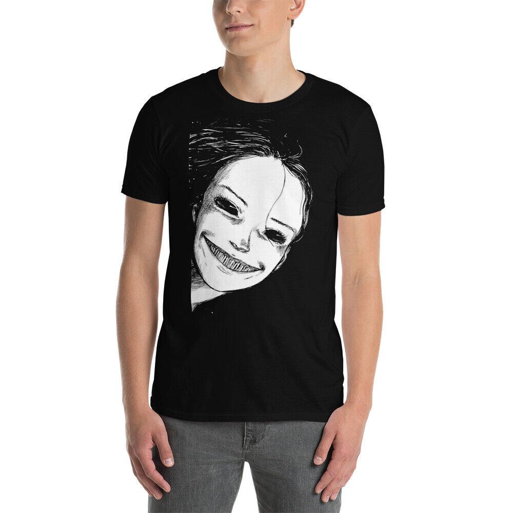 Creepy Horror Anime Girl Goth Gothic Short-Sleeve Unisex T-Shirt