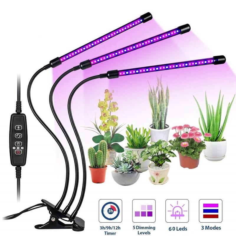 Светодиодная лампа полного спектра USB для выращивания растений DC5V для комнатных растений, светодиодная лампа для выращивания цветов, точечная лампа