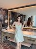 1011 new ice silk royal sister wind nightdress set summer thin high-end loungewear women's sexy pajamas