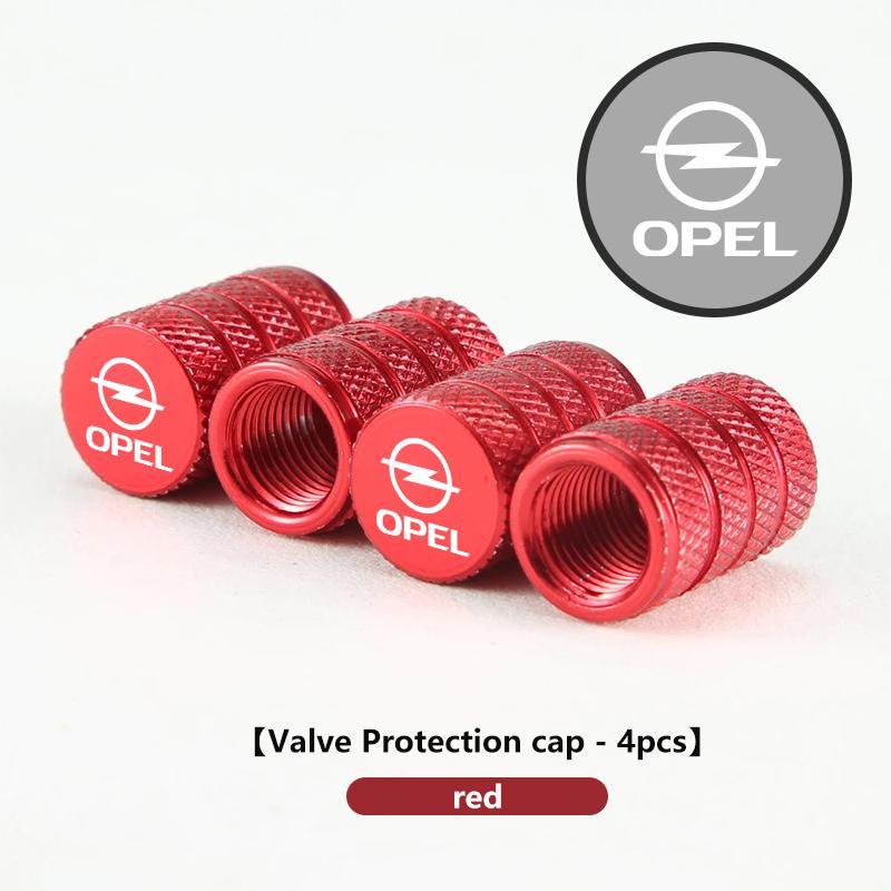 For Opel Car Knurling Style Tire Valve Stems Cap Tire Wheel Stem Air Valve Cap Accessories Meriva Mokka Grandland Vectra Zafira