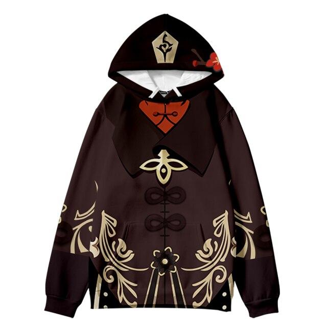 Аниме Genshin Impact Game толстовки для женщин и мужчин 3d свитшот для пар с длинными рукавами пуловер для косплея оверсайз для детей для мальчиков и девочек толстовка