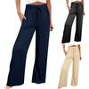 Women's Winter Sweatpants Solid Color Casual Pants Women's Fleece Sweatpants Wide Leg Straight Pants