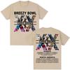 Rapper Chris Brown Album Tshirt Breezy Bowl XX Tour 2025 Hip Hop Vintage T Shirt Men Women Oversized Cotton Tshirts Streetwear