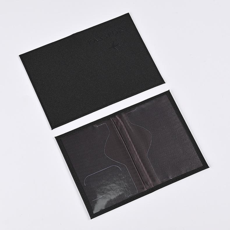 14*10cm PU Leather Passport Cover Case Holder with ID Credit Card Slot Card Document Pocket Wallet for Travel Passport Sleeve