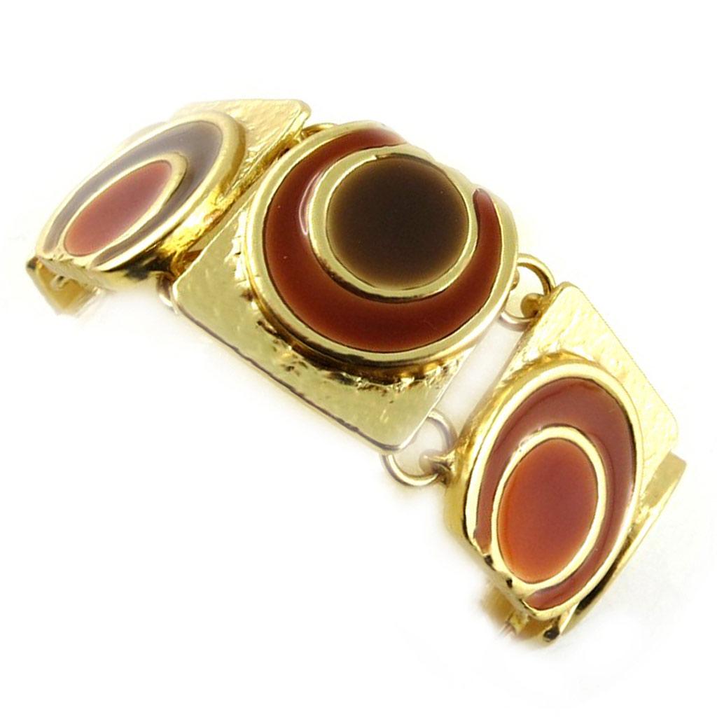 Dolce Vita [E3021] - Golden Brown 'DV -Pop Art' Designer Bracelet