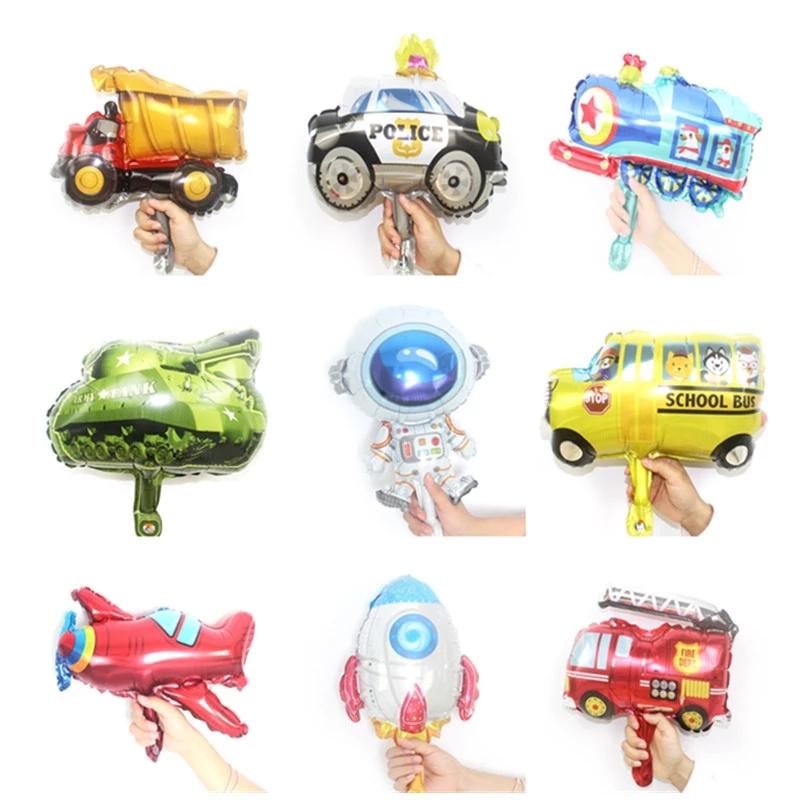 1 шт., воздушные шары с героями мультфильмов, милые животные, Акула, Русалка, самолет, фольгированные шары, лесные украшения для дня рождения, детский душ, детская игрушка