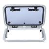 17 X 25in Boat Porthole Window Push Out Tempered Glass Aluminum Alloy Frame Waterproof 90 Deg Opening for RV Yacht