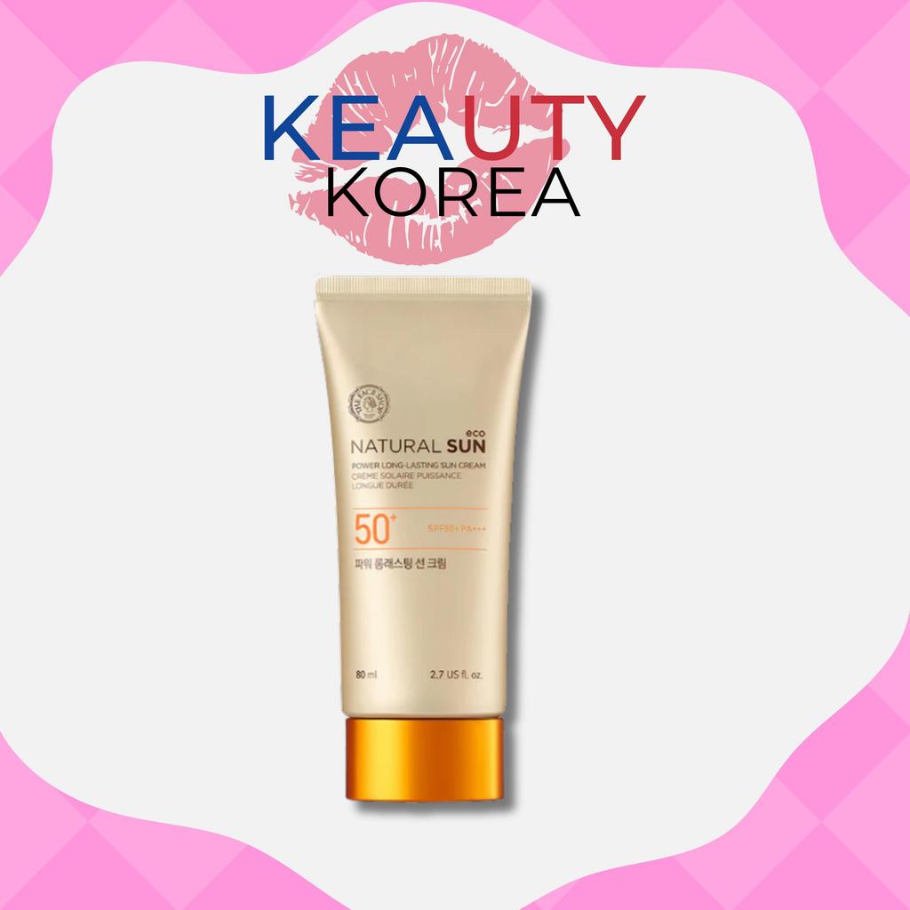 The Face Shop Natural Sun Power Long-Lasting Sun Cream, 80ml