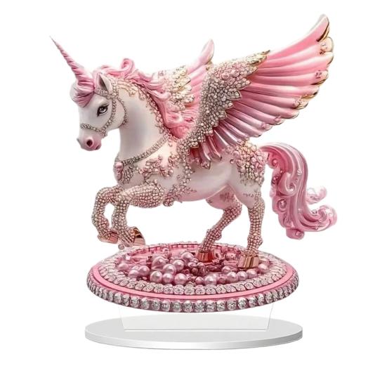 Horse Shaped Acrylic Sign 2D Flat Horse Tabletop Centerpiece for Corner Living Room Fireplace Shelf Office Home Decor