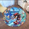 Custom Name Sonic Printed Round Rug Carpet Chair Rug Area Rug Entryway Doormats,for Office Chair Living Room Bedroom Kitchen Room.