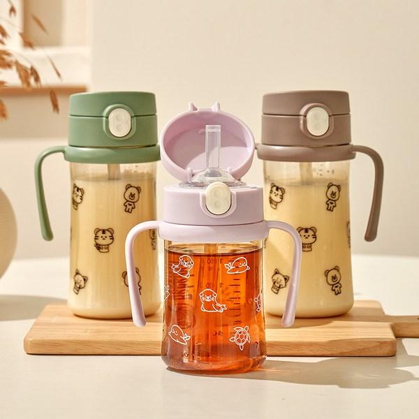 Beberac Aiwa PPSU One-touch Straw Cup 270ml, 1 Piece, Chocolate