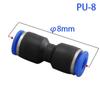 PU4-16mm Endotracheal Hose Connector Pneumatic Pipe Joint High Quality Air Fittings Coupling