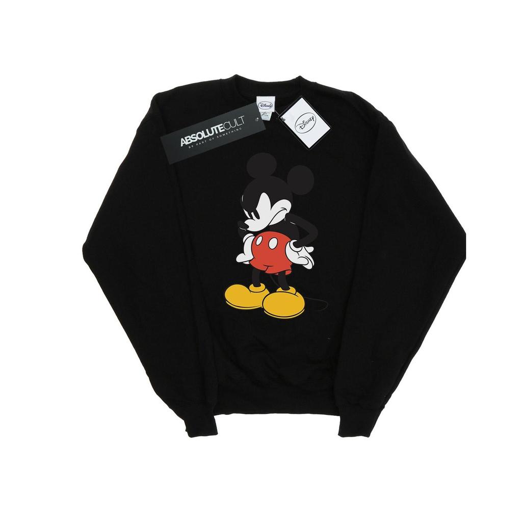 Disney Mens Mickey Mouse Angry Look Down Sweatshirt