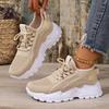 Shoes Female Summer Fashion New Women's Shoes Mesh Breathable Thick Bottom Retro Gump Shoes Korean Sports Shoes
