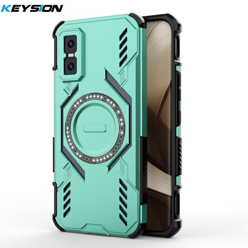 KEYSION Полый чехол с теплоотводом для Infinix GT 30 Pro 5G TPU+PC Магнитное охлаждение Ударопрочный чехол для телефона для Infinix GT 30