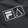 FILA Fusion Aries Collaboration Logo Casual Loose Sports Woven Hooded Jacket Autumn Unisex jackets Deep-Black T11U218704F-BK