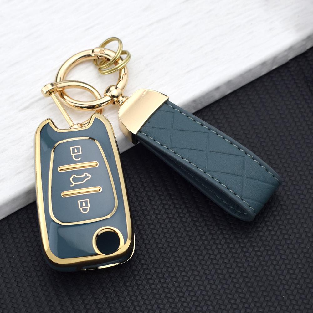 TPU чехол для автомобильного ключа KIA Sportage/Rio 3/Soul/Optima/Ceed Pro/K5/K2/Pride для Hyundai i20/i30/ix20/ix25/ix35/Elantra/Accent