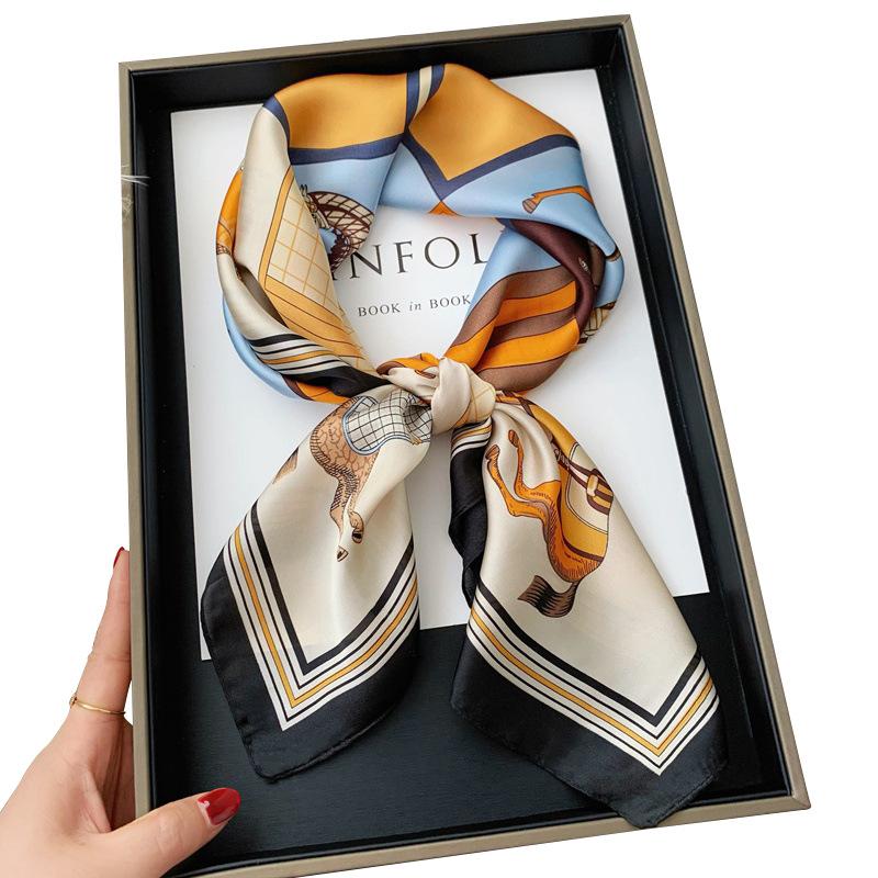 70 квадратных шарф шелковый шарф французский женский высококачественный шарф универсальный подходящий деревенский шарф-рубашка шарф