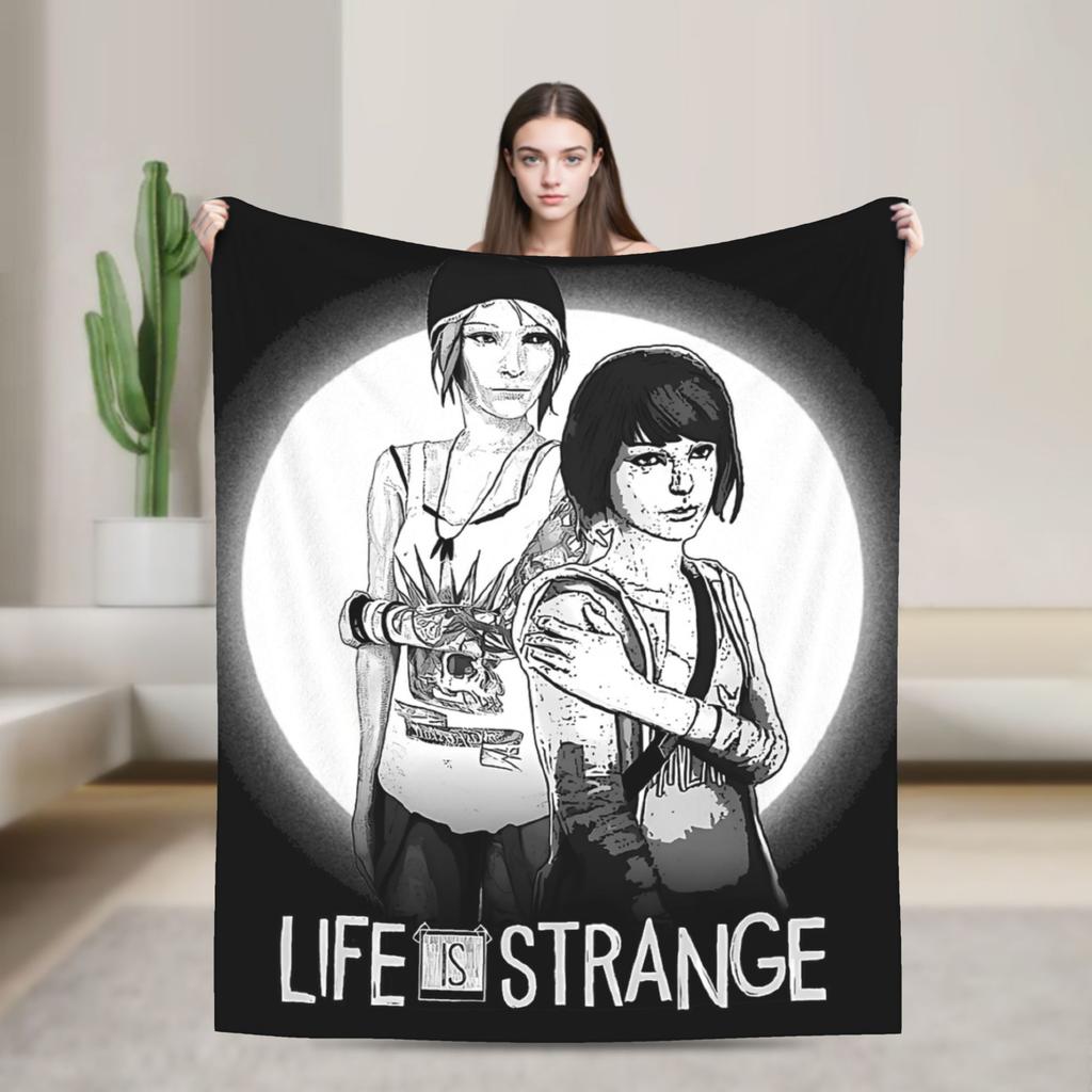 Life Is Strange Flannel Blanket Creative Throw Blankets for Sofa Bedding Lounge 200x150cm Rug Piece