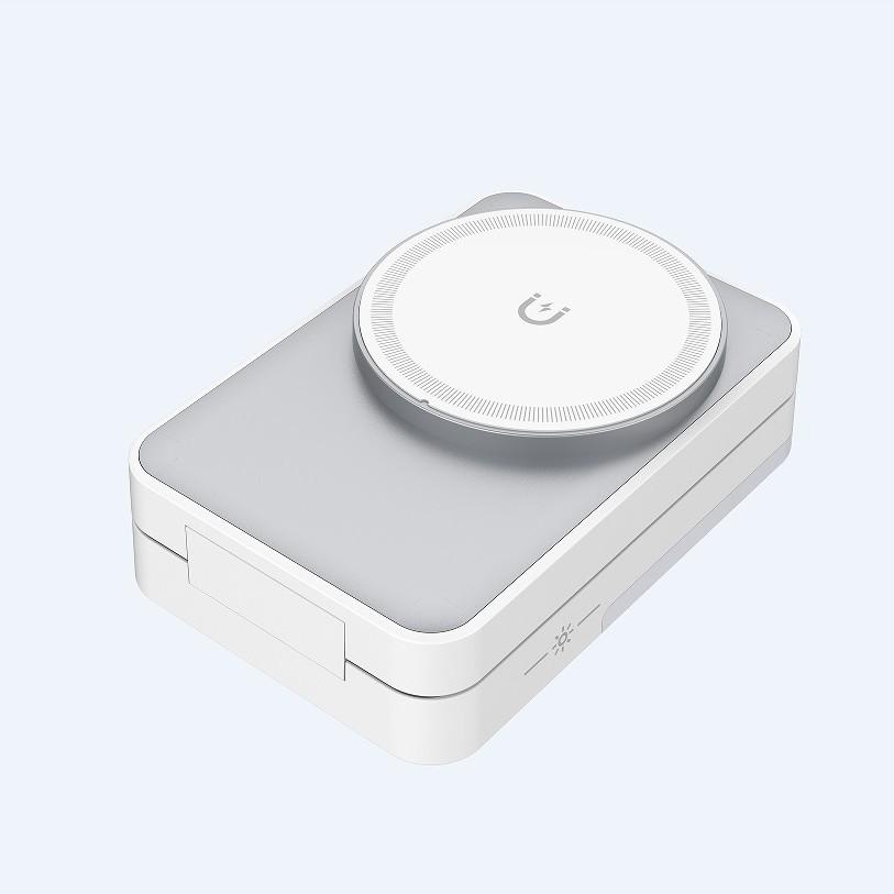 Беспроводное быстрое зарядное устройство 3-в-1: Складная подставка для телефона, часов и наушников