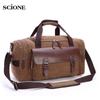 High Quality Canvas Large Capacity Travel Shoulder Handbag Crossbody Travel Duffel Women Duffle Bag